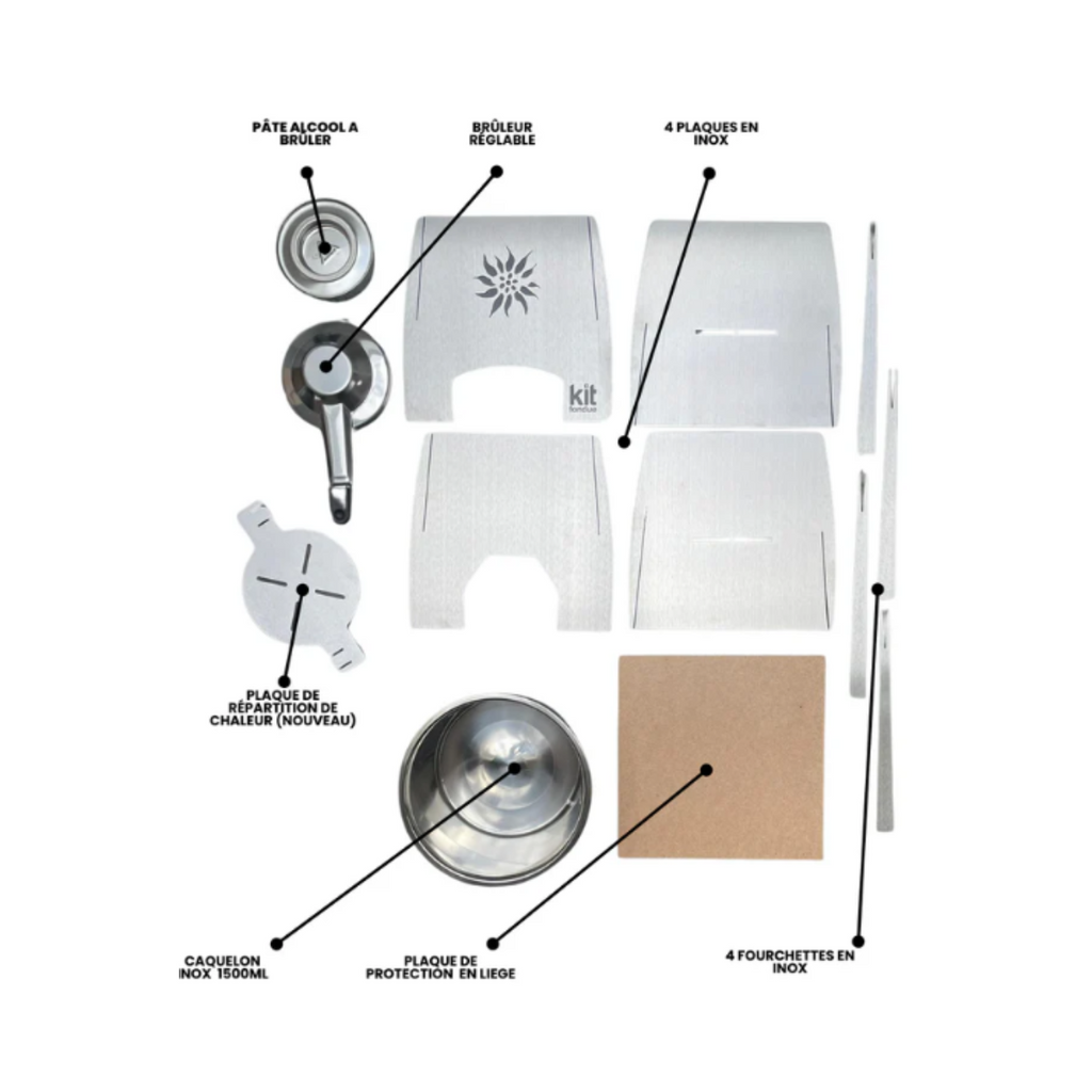 Caquelon à fondue - KitFondue 4 personnes